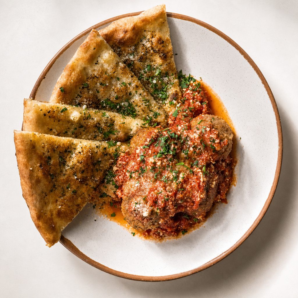 Meatballs and Ricotta.